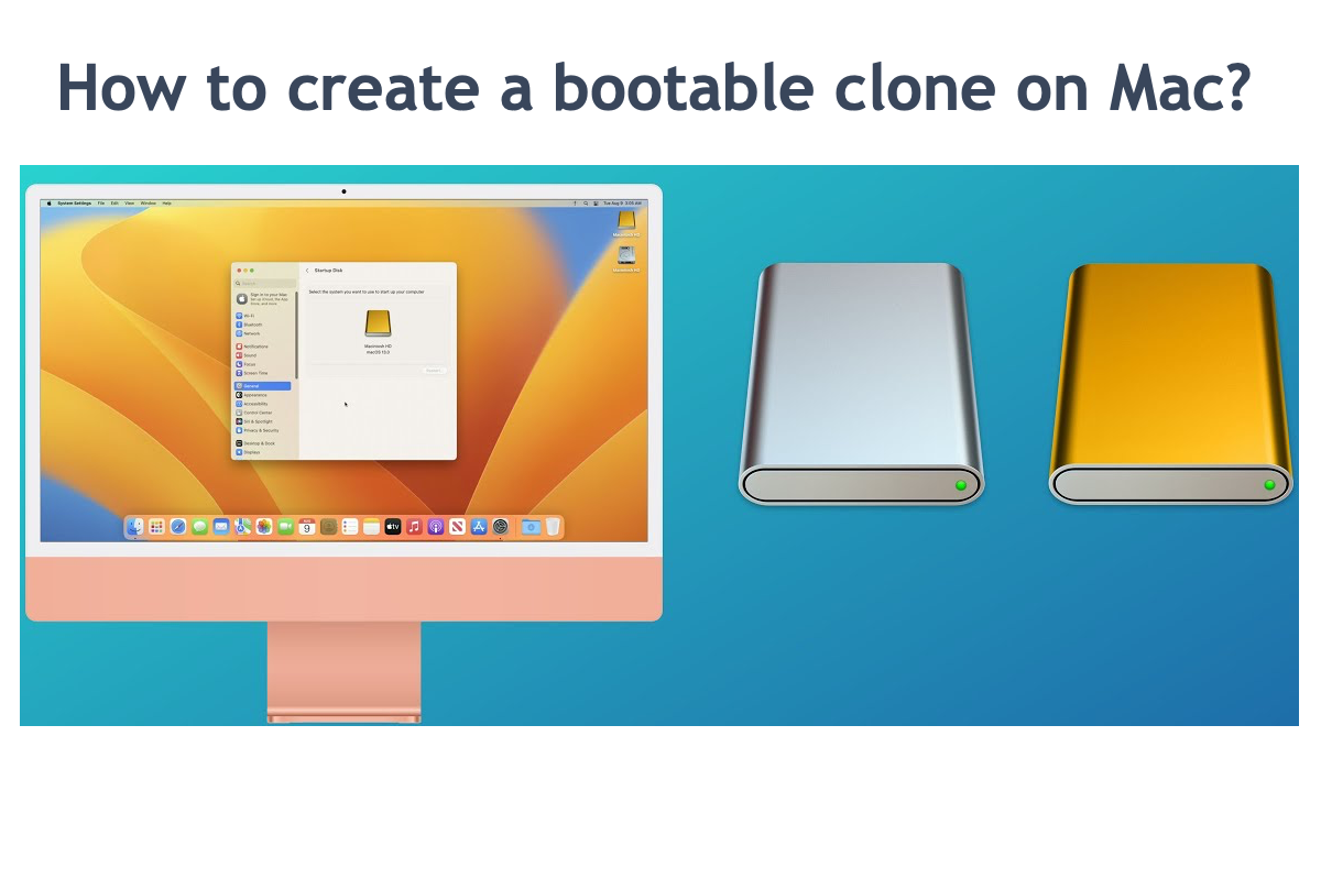 como criar um clone inicializável no Mac