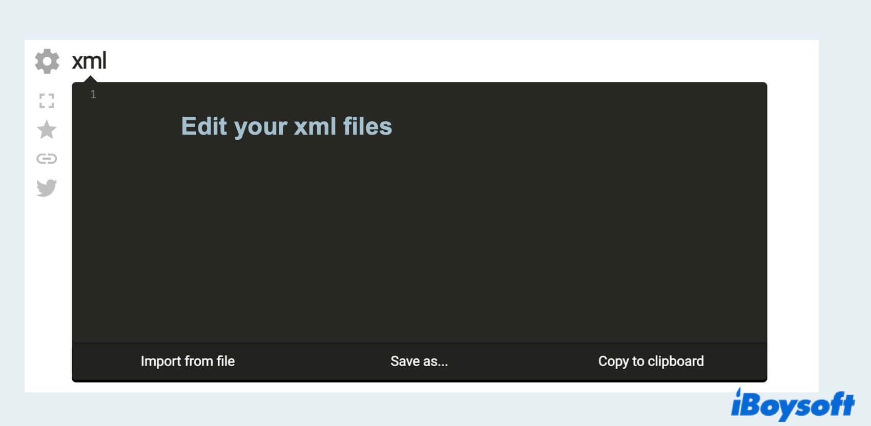 how to create XML files on Mac with online XML editors
