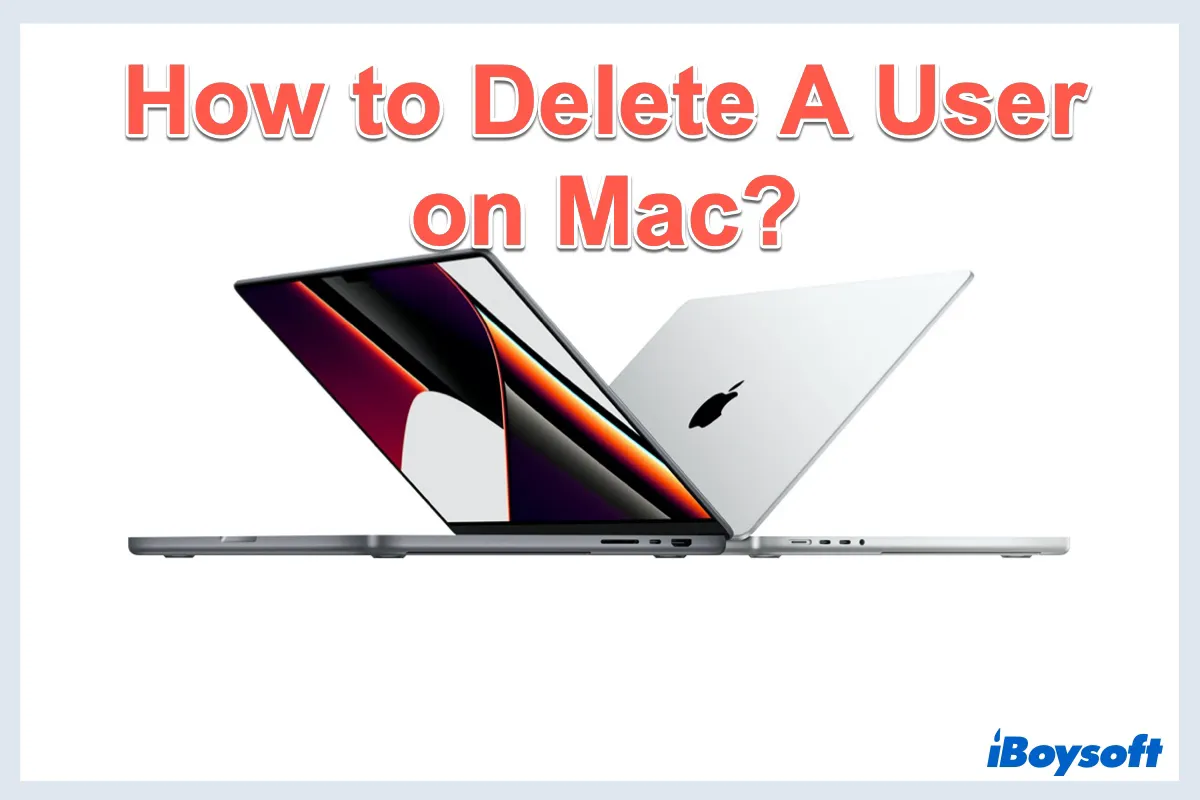 how to delete a user on Mac