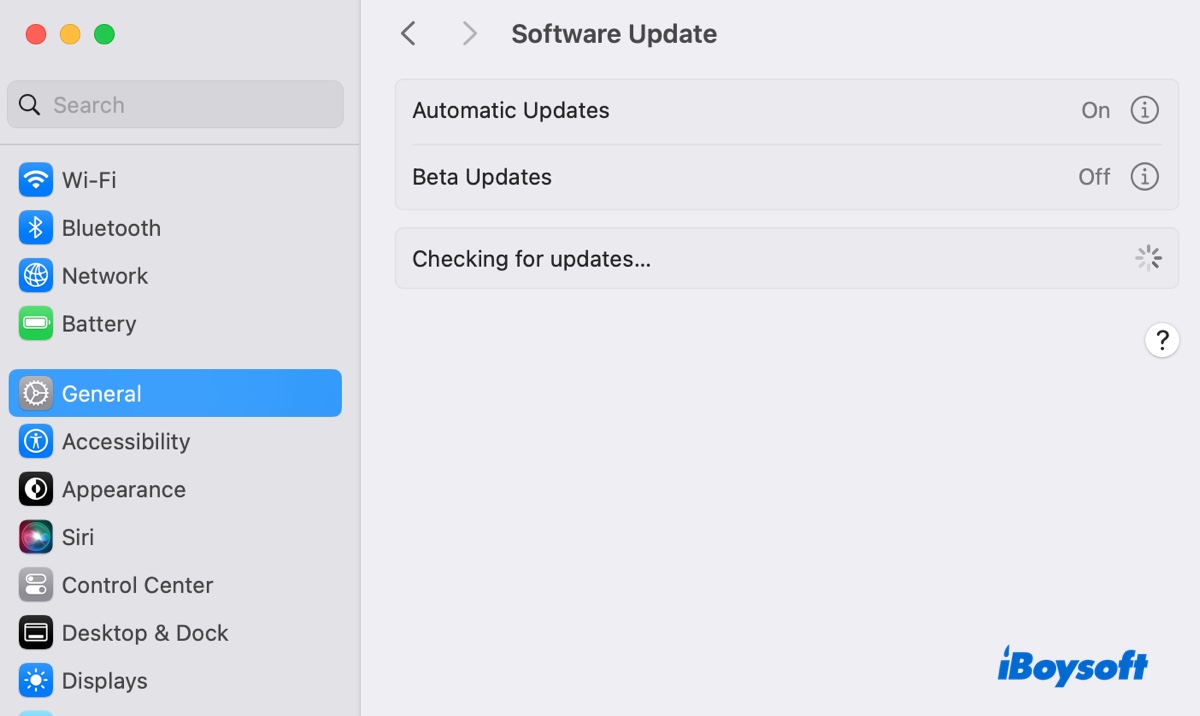 Download and install macOS from Software Update