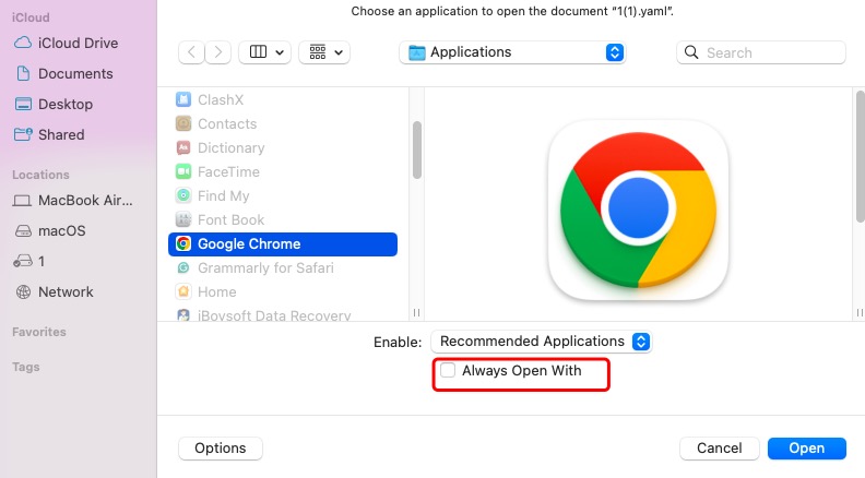 Como consertar o problema de 'Sempre abrir com' que não funciona no Mac