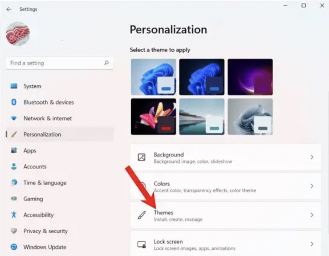 Desktop personalization Windows 11