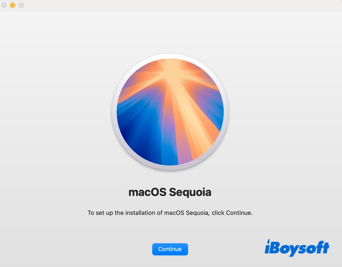 Installer macOS Sequoia