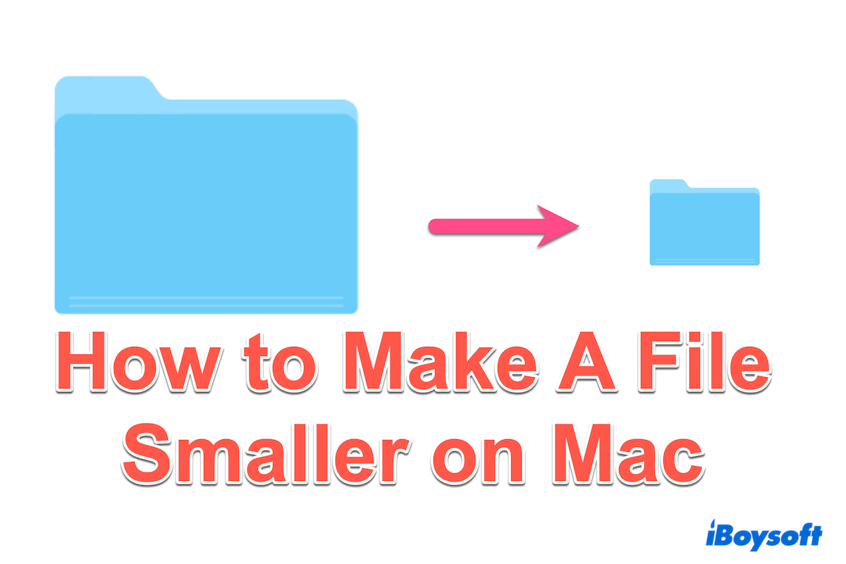 Comment rendre un fichier plus petit sur Mac