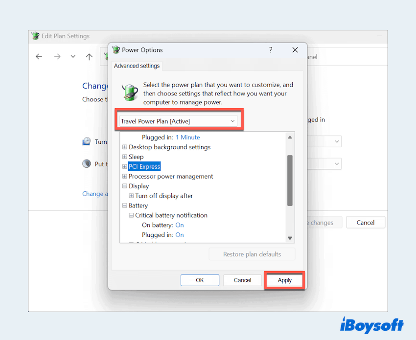 Speed up Windows with lower power options