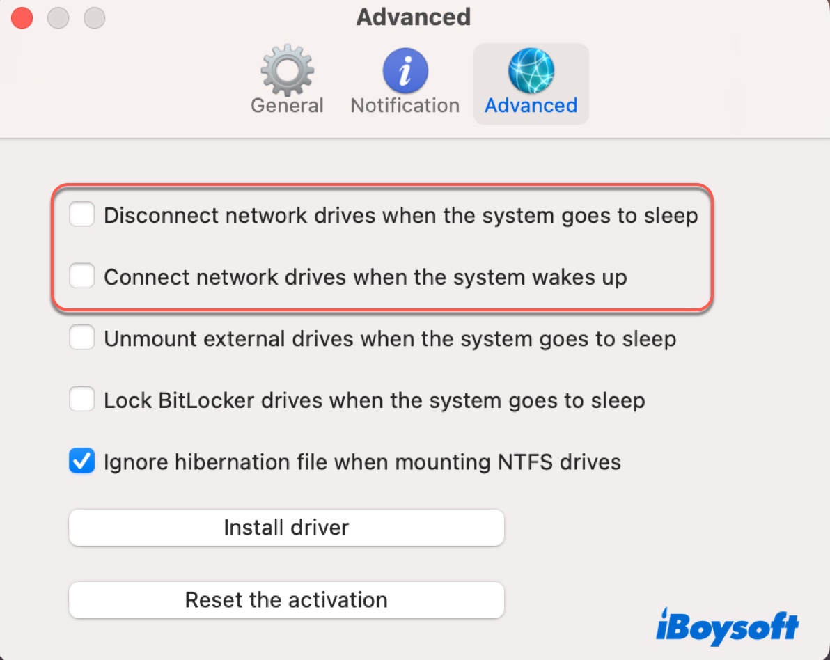 Modify settings to allow auto disconnecting and reconnecting when a network drive sleeps and wakes up