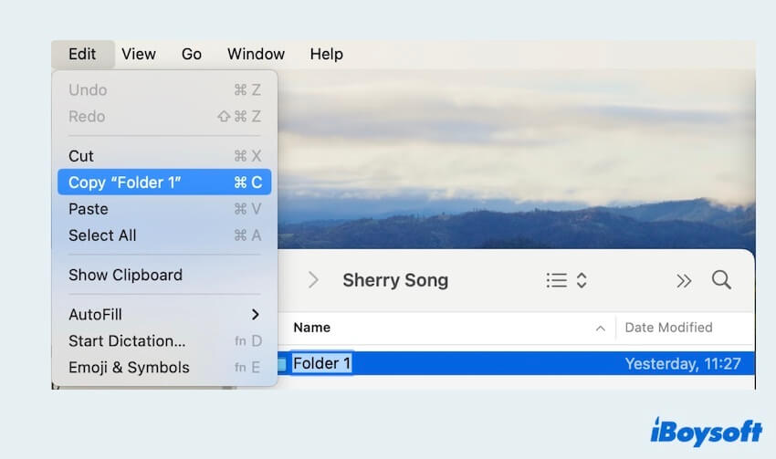 Move files from Dropbox to iCloud with Finder