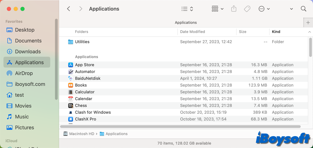 Mac-Anwendungsordner