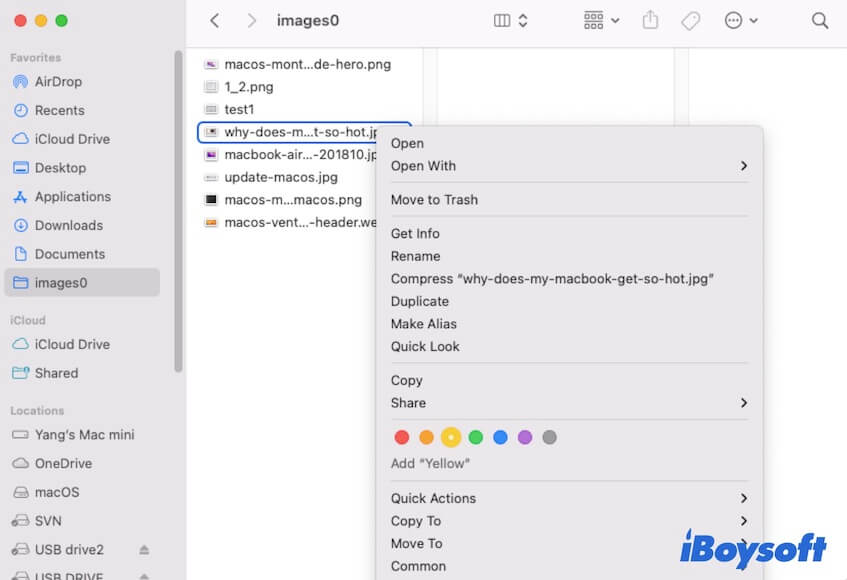 add tags to files on Mac