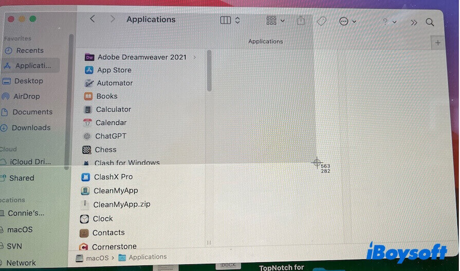 drag to screenshot on Mac