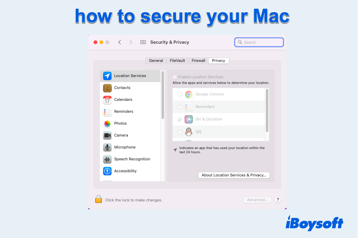 how to secure your Mac