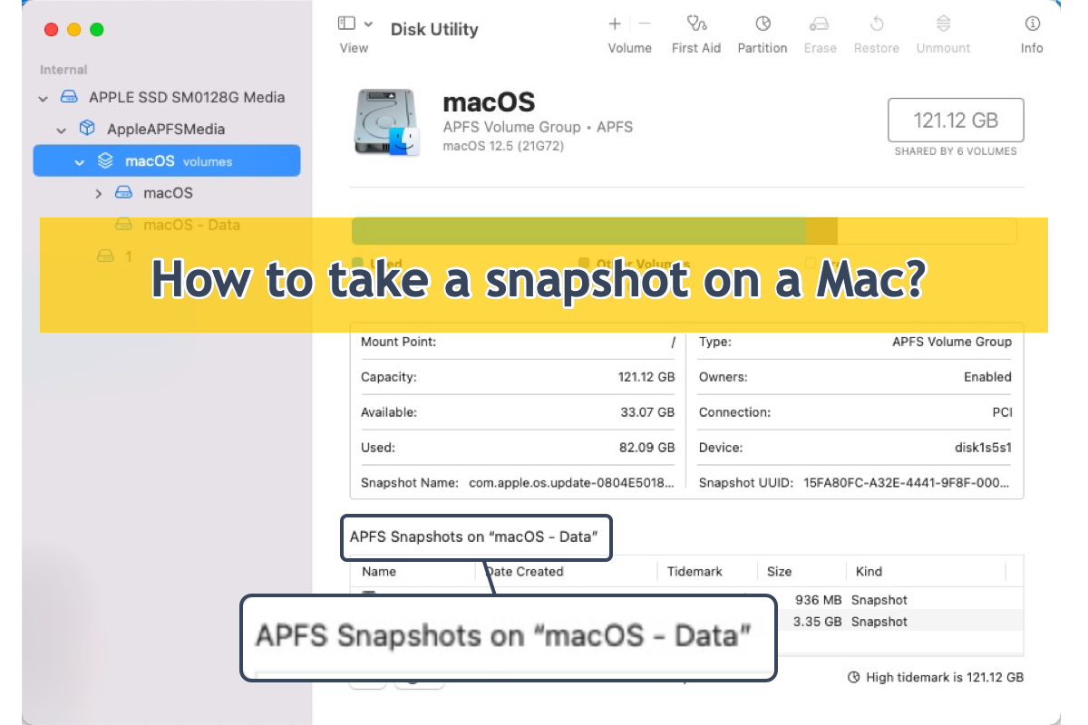 how to take a snapshot on Mac