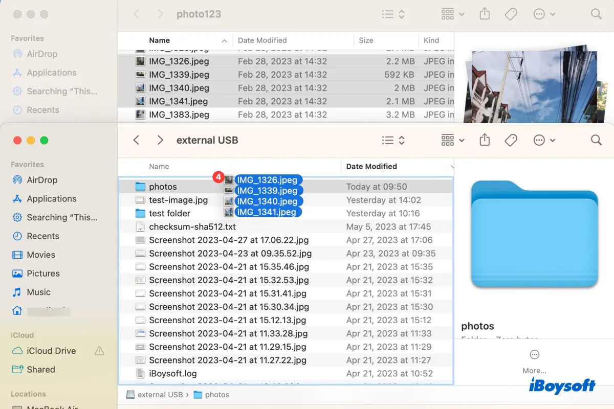 Wie man Dateien auf Mac auf externe Festplatte überträgt