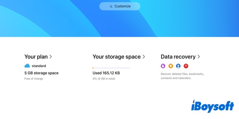 ir a iCloud para encontrar datos recuperados
