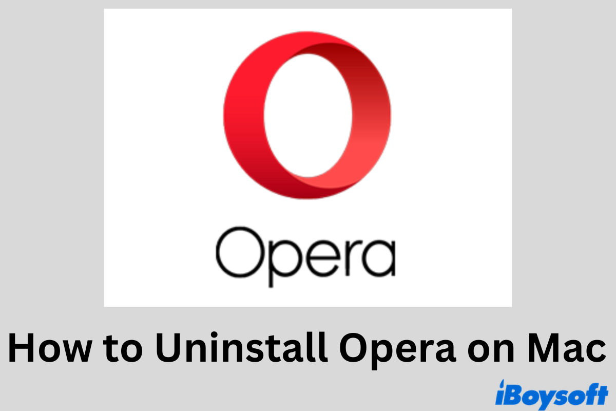 how to uninstall Opera on Mac