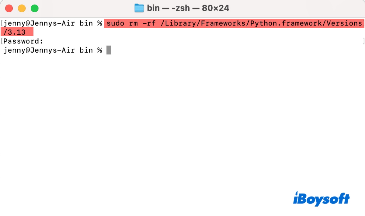 Como excluir frameworks do Python no Terminal