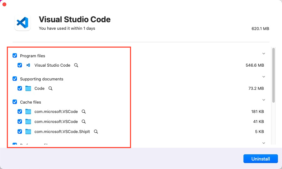 cómo desinstalar Visual Studio Code en Mac