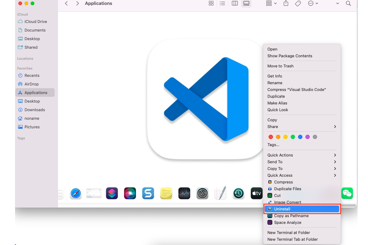 how to uninstall Visual Studio Code on Mac completely