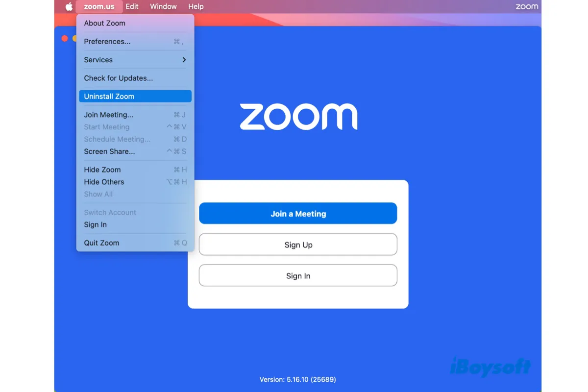 Cómo desinstalar Zoom en Mac