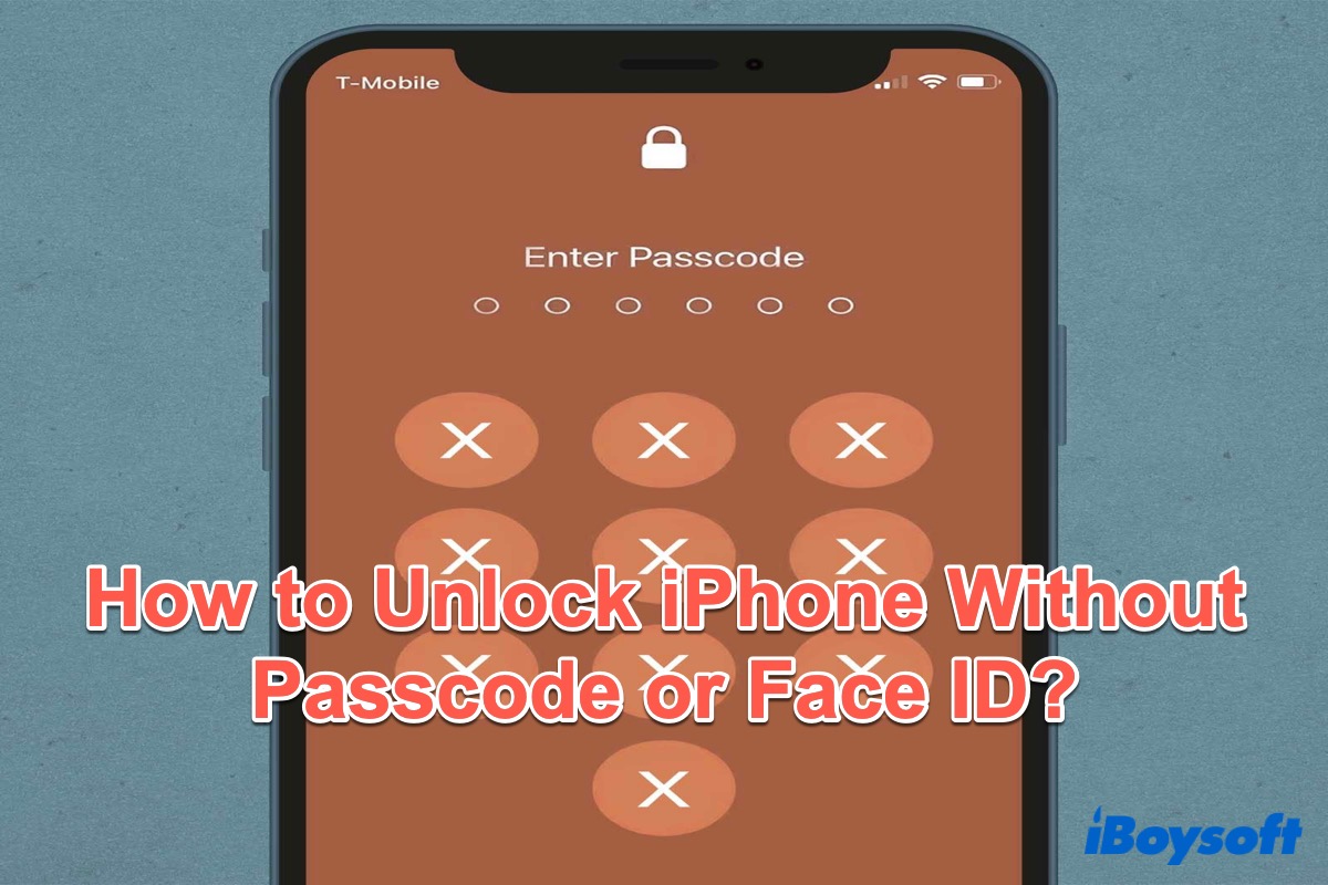 How to Unlock iPhone Without Passcode or Face ID?