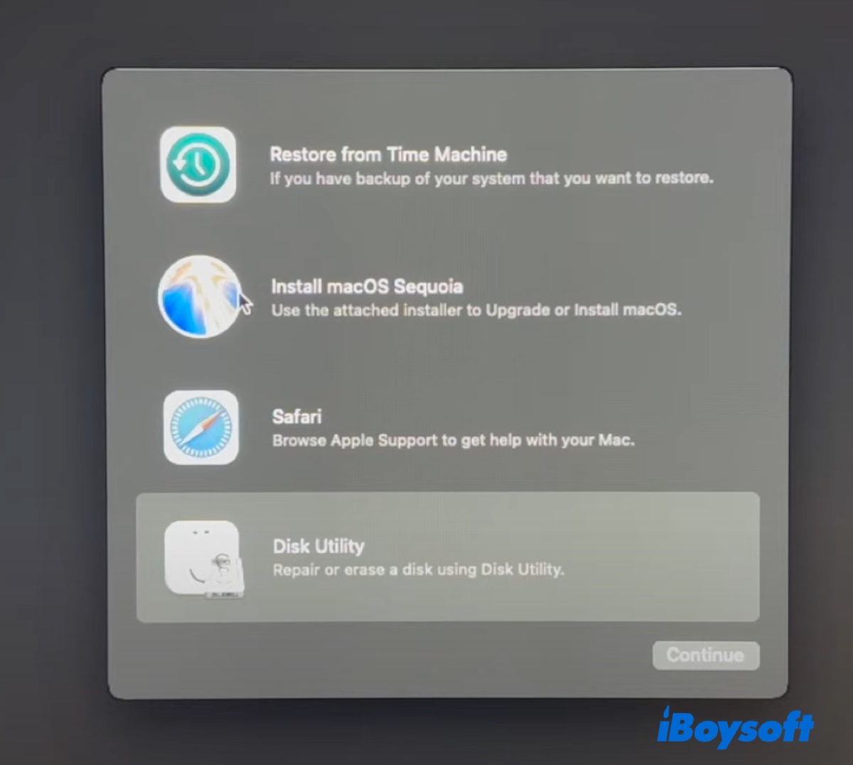 Open Disk Utility