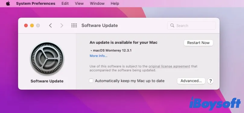 how to update Mac