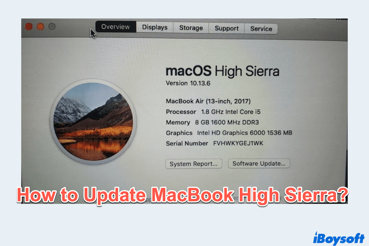 How to Update or Upgrade MacBook High Sierra?