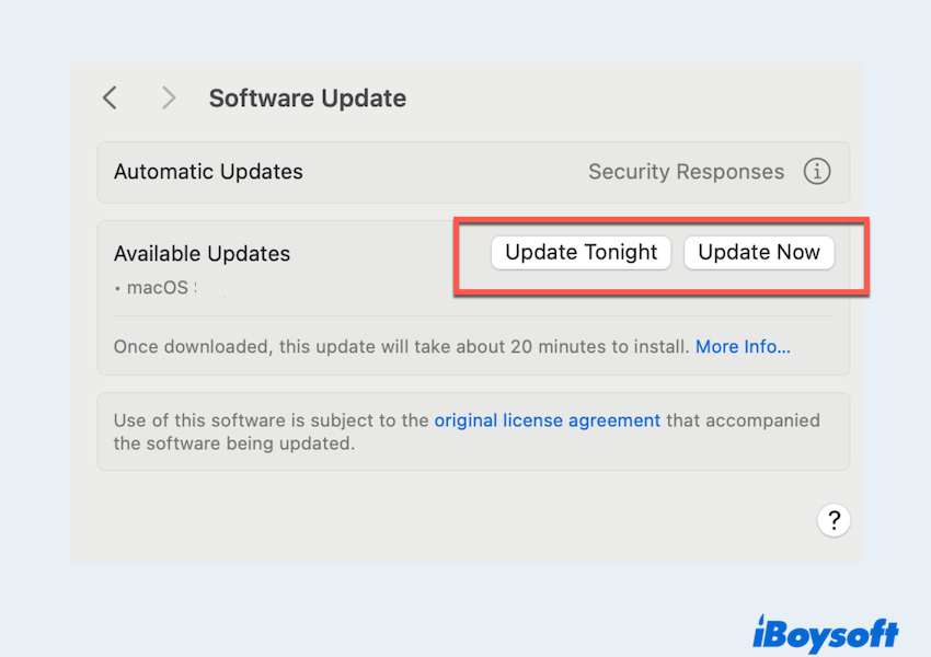 Update macOS High Sierra