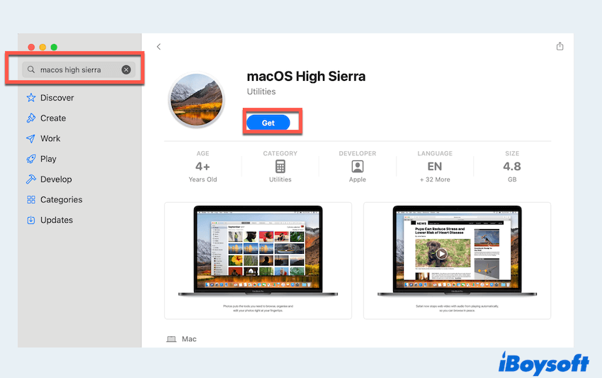 Atualizar High Sierra com um instalador inicializável