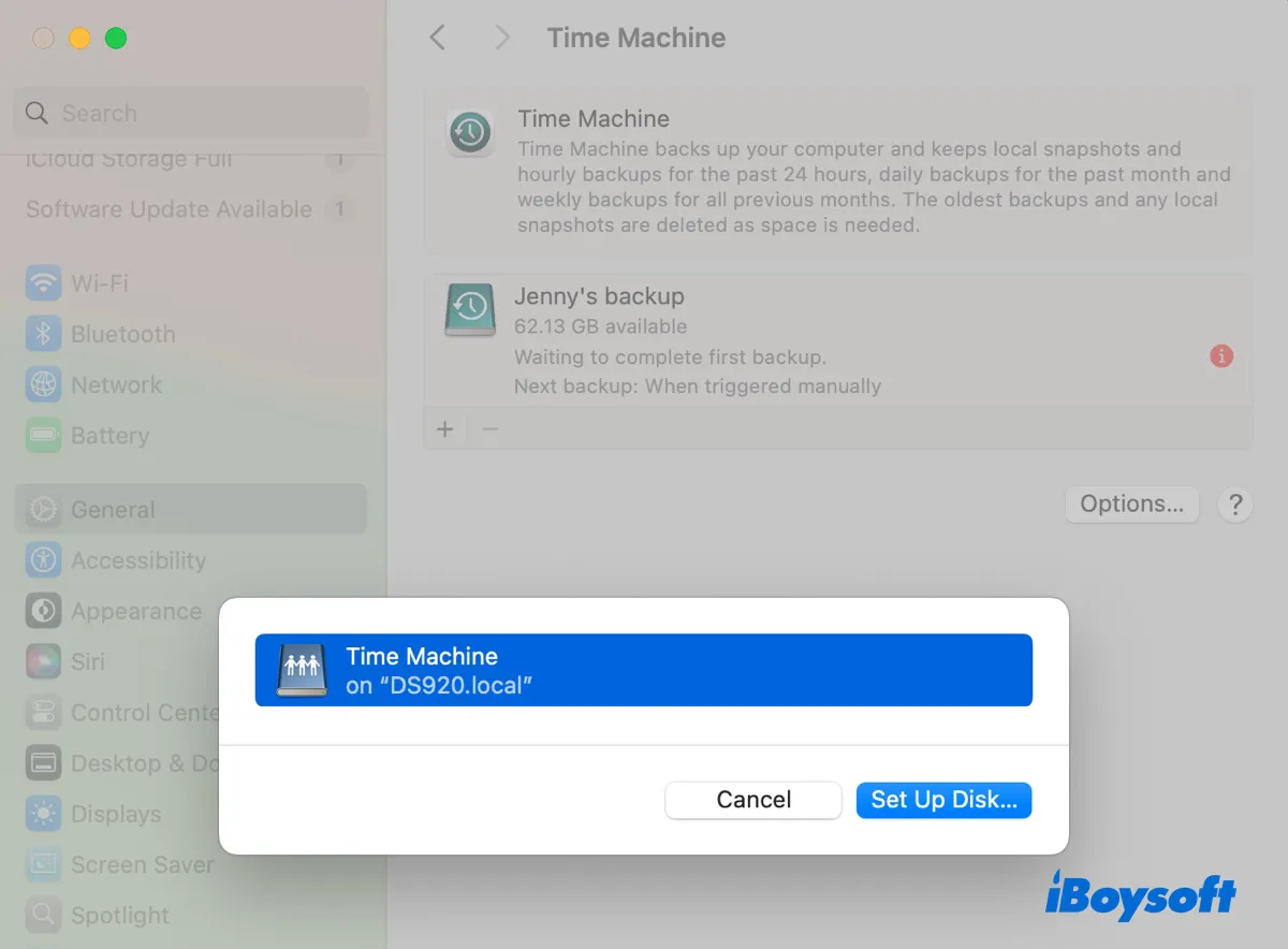 How to back up to WD My Passport for Mac using Time Machine on macOS Ventura or later