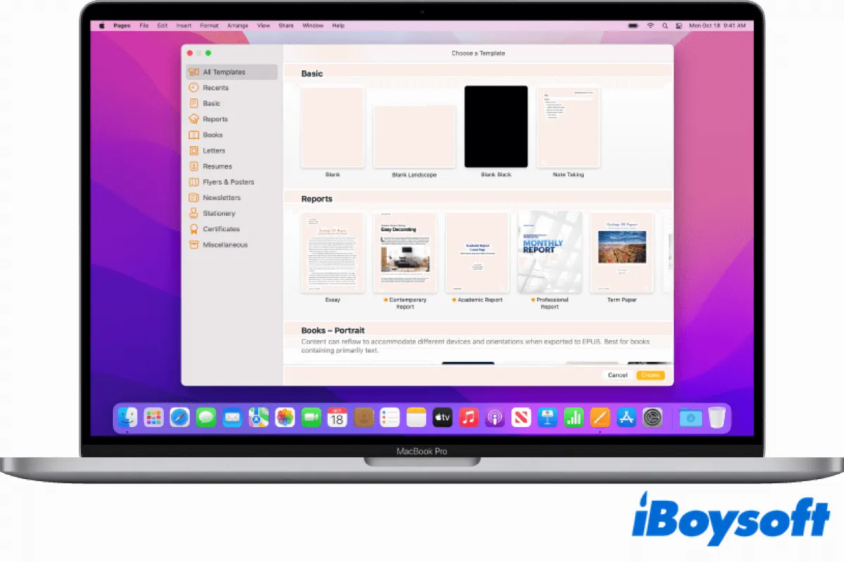 how to use pages mac