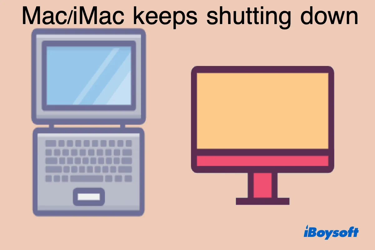 fix iMac keeps shutting down