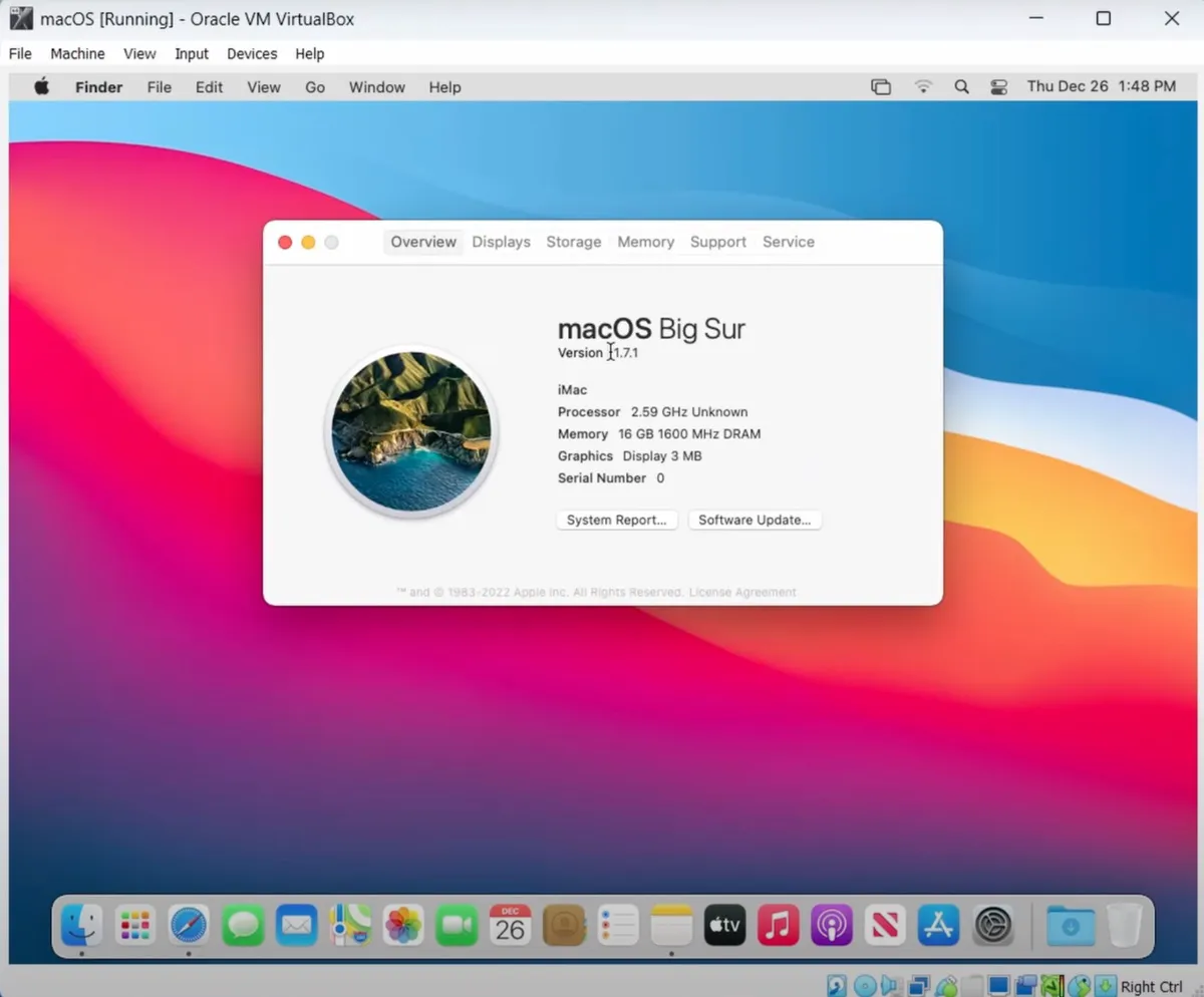 Führen Sie macOS auf VirtualBox aus