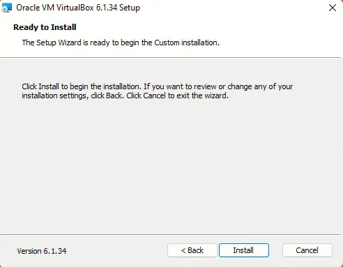 How to install VirtualBox on Windows