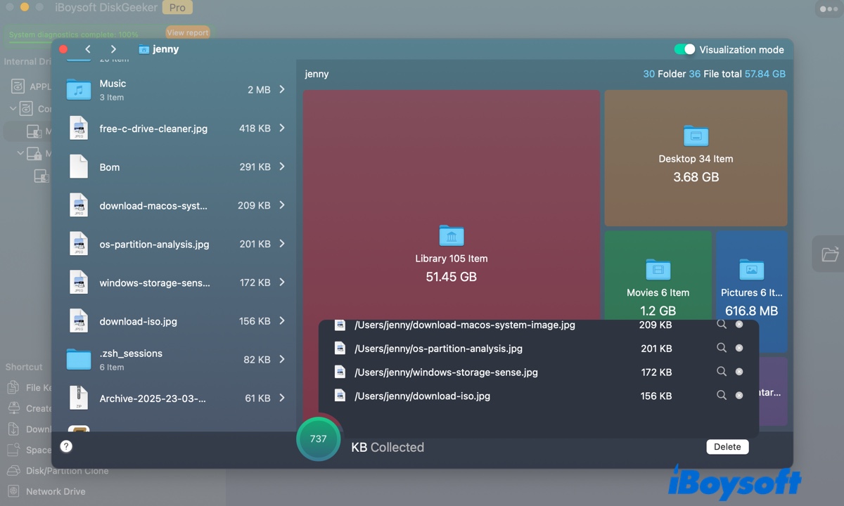 Clean unwanted files on Mac