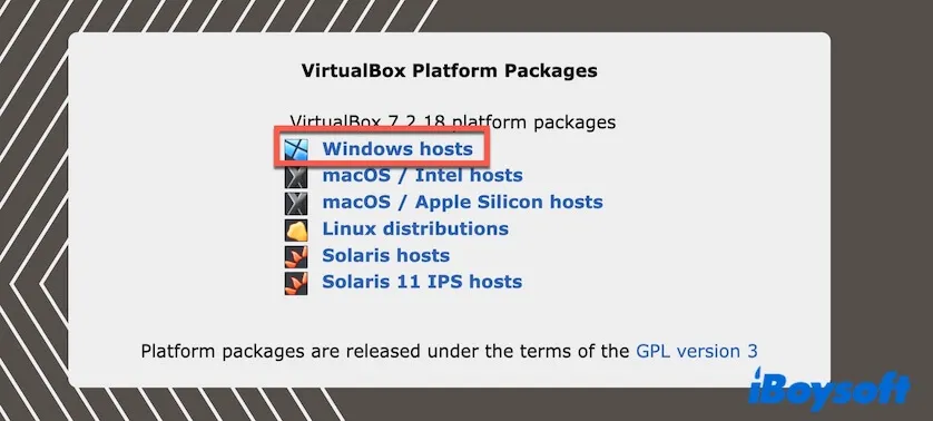 download VirtualBox package