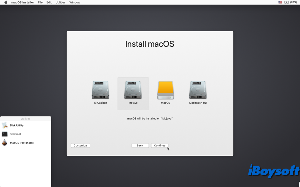 install macos on mac hard drive