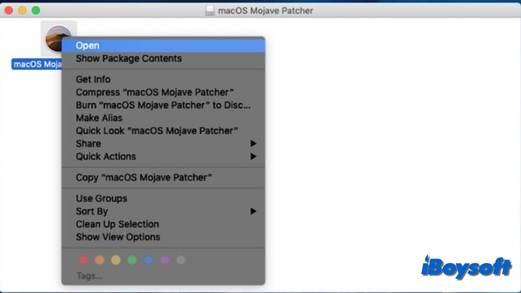 open macos mojave patcher