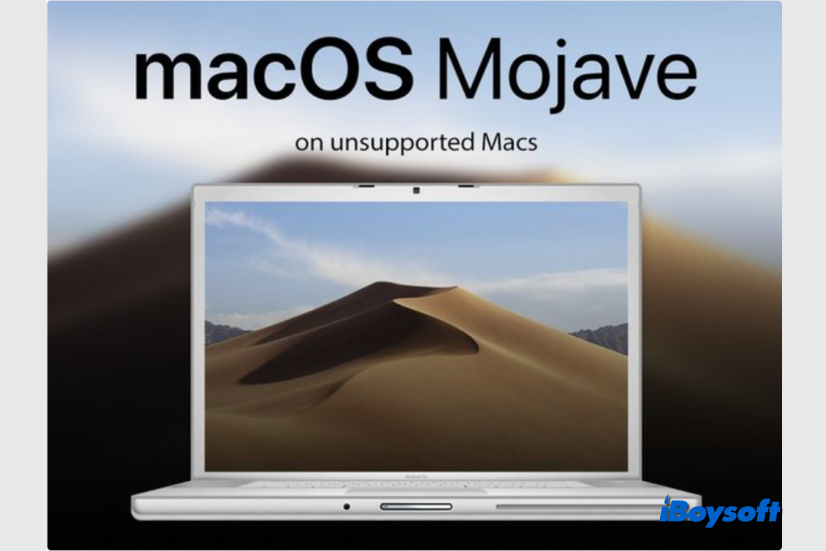 install macos mojave on unsupported mac