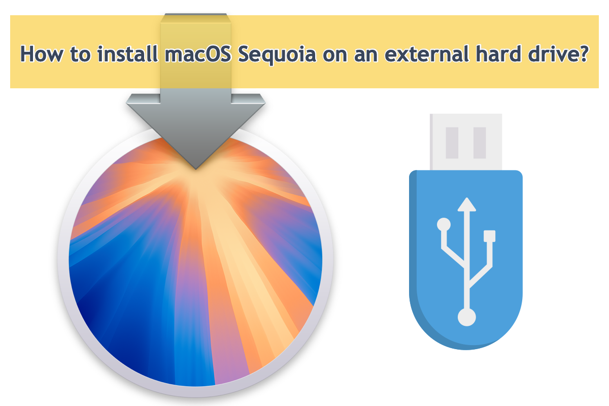 como instalar o macOS Sequoia em um disco rígido externo