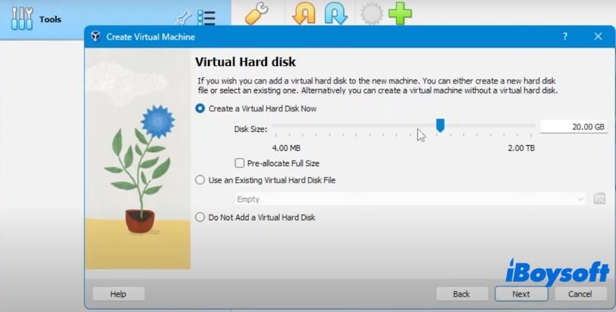 click Create Virtual Hard Disk Now