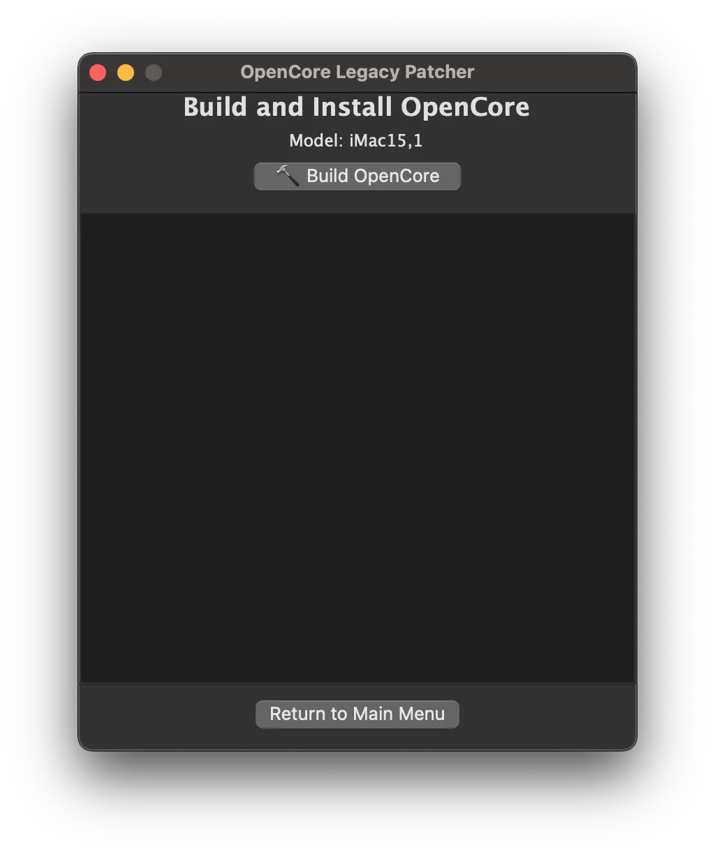 click Build OpenCore to start building