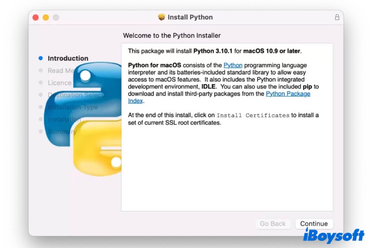 How to install Python on Mac