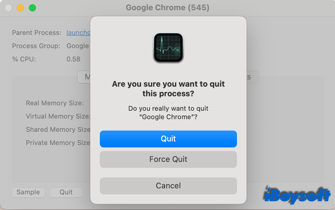 quit app via Activity Monitor