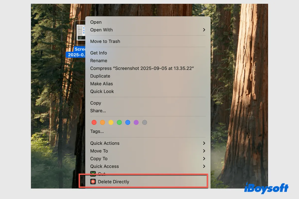 How to delete files without Trash on Mac