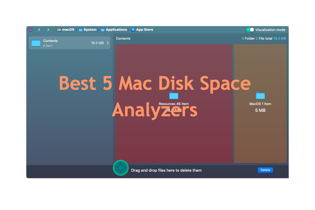 Analizador de espacio de disco de Mac