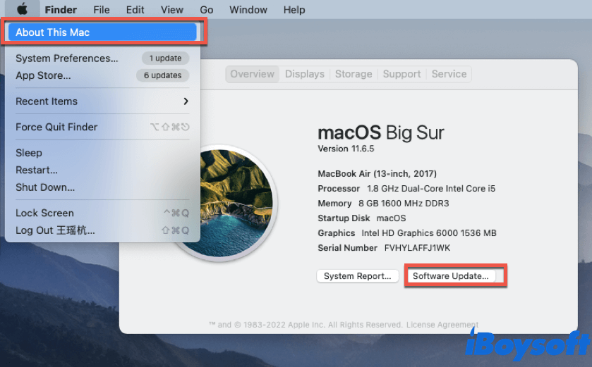 fix Mac error code 41 by updating Mac