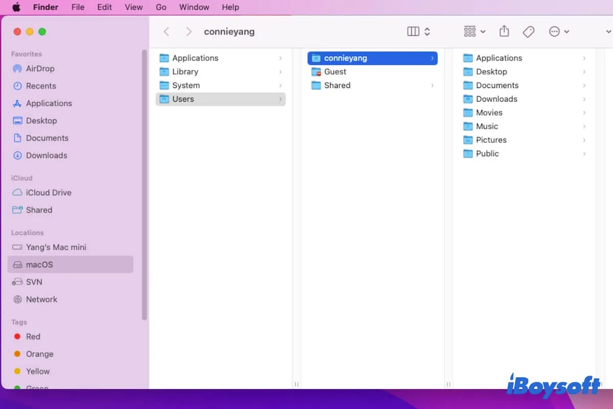 Mac open folder shortcut