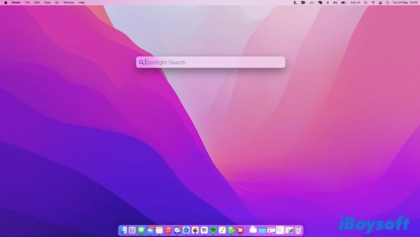 use Spotlight Search to find folders on Mac