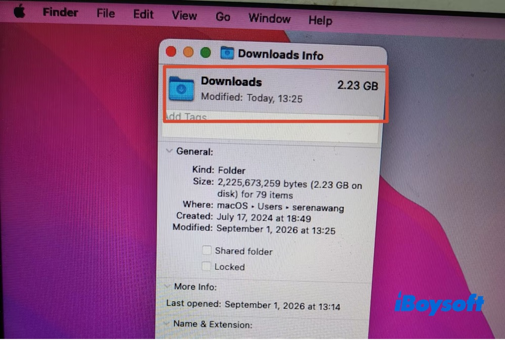 Downloads only 2.23GB after cleanup